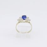 10k Yellow Gold Syntetic blue gemstone ring ajr18 Size: 7 2