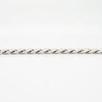 Sterling silver Curb link white bracelet mbmi53 4