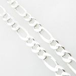 Silver Figaro link chain Necklace BDC83 2