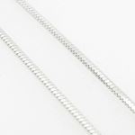 Ladies .925 Italian Sterling Silver Snake Link Chain Length - 16 inches Width - 1mm 4