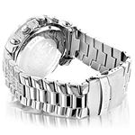 Oversized Escalade Iced Out Mens Diamond Watch by Luxurman White Gold Plated 2ct 2