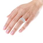 14K Gold Designer Diamond Wedding Band Ladies Ri-4