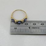 10K Yellow Gold womens gemstone ring ASVJ11 4