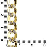 10K Diamond Cut Gold HOLLOW ITALY CUBAN Chain - 24 Inches Long 7.5MM Wide 4