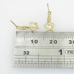 "14K Gold Earrings heart star flower dolphin penguin for Childeren