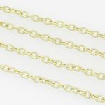 10K Yellow Gold Cable chain GC30 2