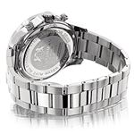 Limited Edition Raptor Mens Real Diamond Watch 2ct Luxurman Large Gold Bezel 2