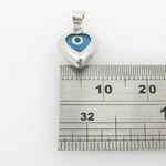 womens bp134 kabbalah evil eye .925 Sterling Silver good luck charm pendant 4