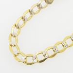 Mens 10k Yellow Gold diamond cut figaro cuban mariner link bracelet AGMBRP11 8 inches long and 5mm w