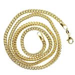 10K Diamond Cut Gold HOLLOW FRANCO Chain - 24 Inches Long 3.6MM Wide 2