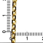 14K YELLOW Gold SOLID CABLE-DIA CUT Chain - 22 Inches Long 3.5MM Wide 4