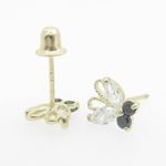 "14K Gold Earrings heart star flower dolphin penguin for Childeren