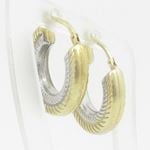 Ladies 10K Gold and .925 Italian Sterling Silver Earrings Stud Hoop Huggie Ball Fashion Dangle Swag 