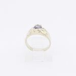 10k Yellow Gold Syntetic purple gemstone ring ajjr85 Size: 3 2