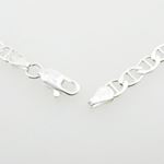 Mens 925 Sterling Silver mariner chain franco cuban miami rope charm curb fancy Flat Mariner link ch