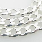 Silver Curb link chain Necklace BDC82 2