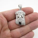 Mens Silver mini jesus pendant Length - 1.73 inches Width - 23mm 4