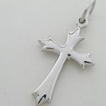 Fancy structure cross pendant SB49 34mm tall and 17mm wide 2