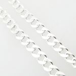 Silver Curb link chain Necklace BDC67 2