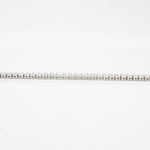 Womens Sterling silver 2 row cz pink bracelet 4