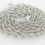 Unisex Italian sterling silver franco box ball wheat popcorn rope fancy chain 2