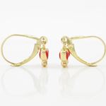 14K Yellow gold Butterfly chandelier earrings for Children/Kids web361 4