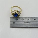 10K Yellow Gold womens heart gemstone ring ASVJ15 4