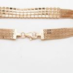 Womens Sterling silver 4 row cz pink bracelet 2