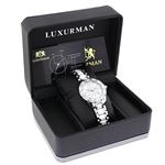 LUXURMAN Ladies Diamond Ceramic Watch 1.25Ct Whi-4