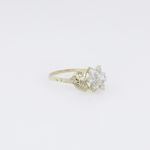 10k Yellow Gold Syntetic white gemstone ring ajr21 Size: 9.5 4