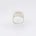 10k Yellow Gold Syntetic white mother gemstone ring ajr20 Size: 7.5 2