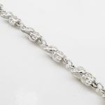 Women silver teddy bear link bracelet SB8 7 inches long and 7mm wide 2