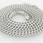 Unisex Italian sterling silver franco box ball wheat popcorn rope fancy chain 2