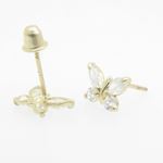 "14K Gold Earrings heart star flower dolphin penguin for Childeren