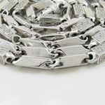 "Sterling silver bullet link chain 40"" 6MM SB103 40 inches long and 6mm wide 2"