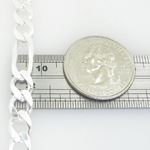 Mens 925 Sterling Silver figaro bracelet franco cuban miami rope charm fancy Figaro link bracelet 4