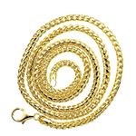 10K YELLOW Gold SOLID FRANCO Chain - 26 Inches Long 4MM Wide 2