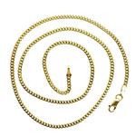 14K YELLOW Gold SOLID ITALY CUBAN Chain - 16 Inches Long 2.1MM Wide 2