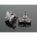 Sterling Silver Butterfly Fashion Hand Set Stud Earrings ME0208 2
