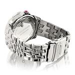 Ladies Real Diamond Watch 0.25ct Pink MOP Bezel Luxurman Interchangable Straps 2