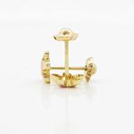 14K Yellow gold Flower stud earrings for Children/Kids web11 4