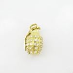 Mens 10k Yellow gold Yellow gold hand grenade charm EGP10 IJAMEGP10 4