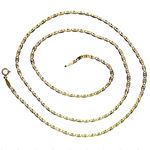 10K 3 TONE Gold VALENTINE Chain - 20 Inches Long 3MM Wide 2