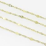 10K Yellow Gold diamond cut vale fancy chain GC33 2