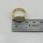 10K Yellow Gold womens designer mesh ring ASVJ25 4