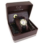 18K Gold Plated Watch With Diamonds 0.5Ct Midsiz-4