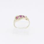 10k Yellow Gold Syntetic red gemstone ring ajjr35 Size: 3.75 2