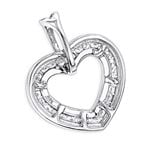 Ladies 14K Natural 0.5 Ctw Diamonds Heart Pendan-2