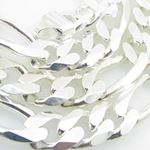 Silver Figaro link chain Necklace BDC75 2