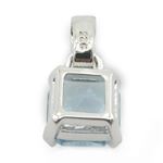 Ladies .925 Italian Sterling Silver tear drop pendant with blue stone Length - 20mm Width - 10mm 4